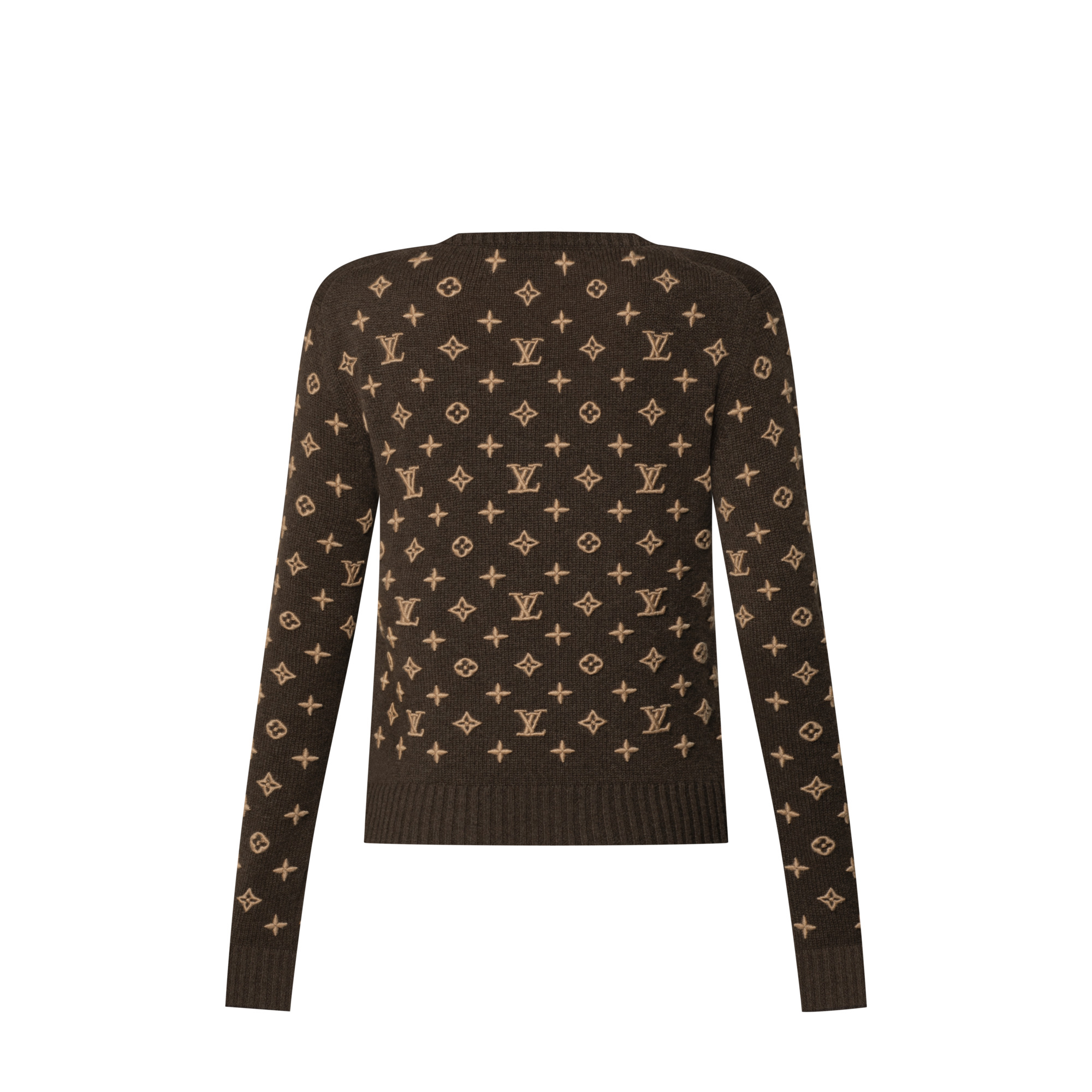 3D Monogram Knit Pullover - 3