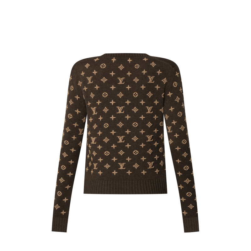 3D Monogram Knit Pullover 3