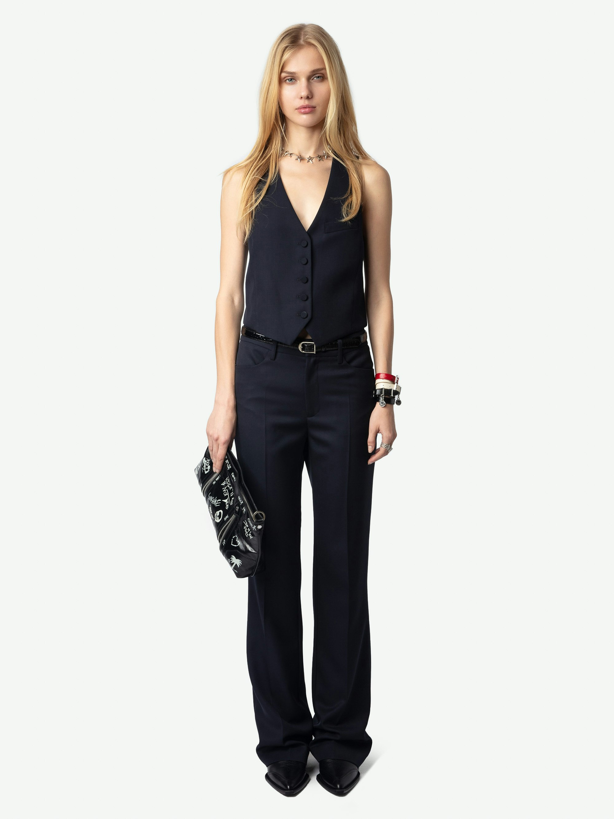 Emaux Wool Vest - 2