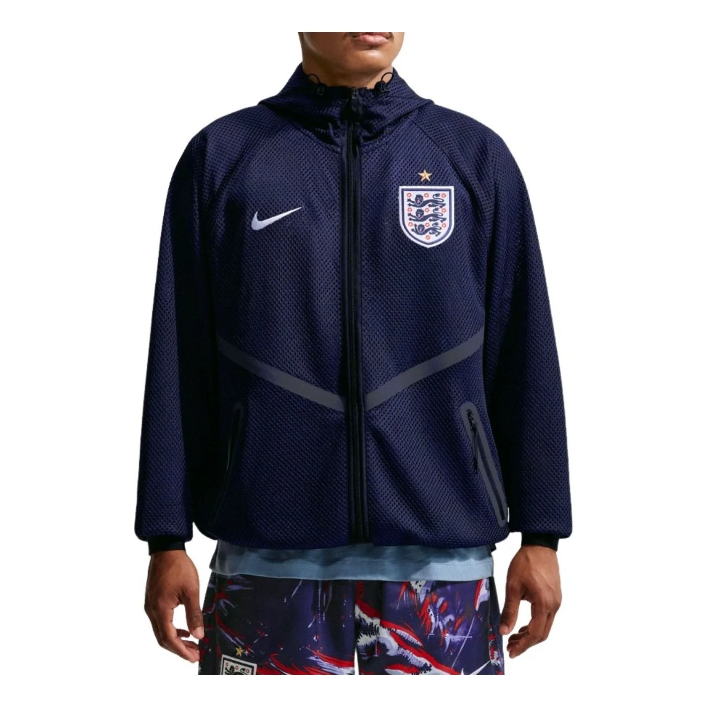 Nike England Dri-Fit Soccer Anthem Jacket 'Obsidian' IH1761-451 - 1