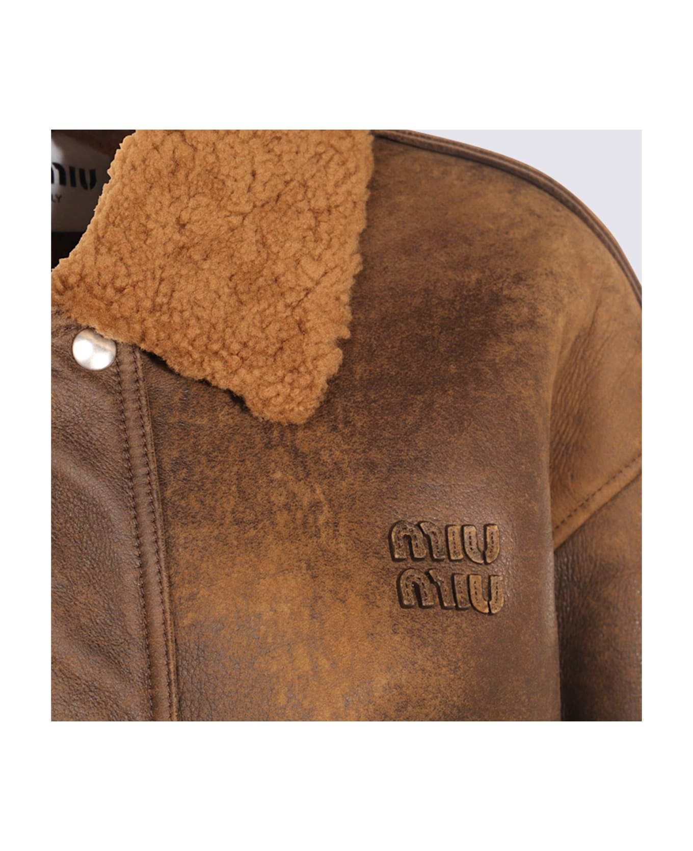 Brown Leather Jacket - 3