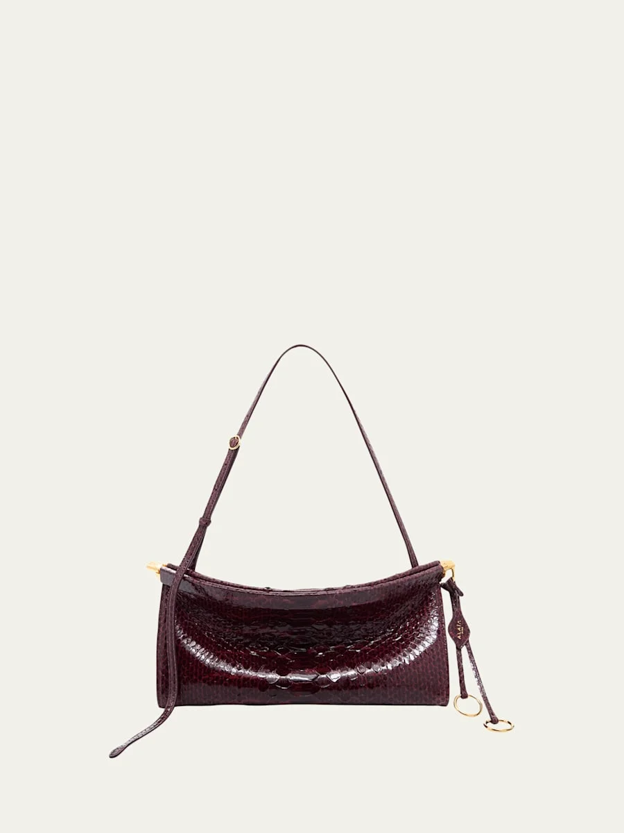 Le Click Medium Python Shoulder Bag - 1