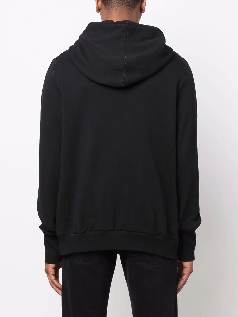 drawstring organic-cotton hoodie - 4