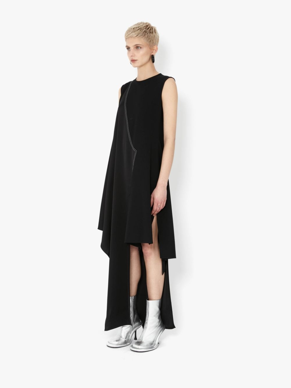 ASYMMETRIC SLEEVELESS DRESS - 3