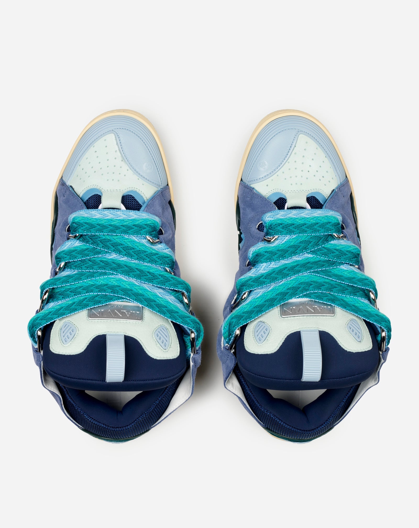 LEATHER CURB SNEAKERS - 4