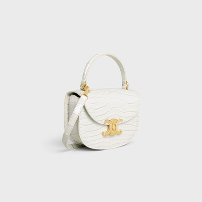 CELINE MINI BESACE CLEA in PEARLY ALLIGATOR outlook