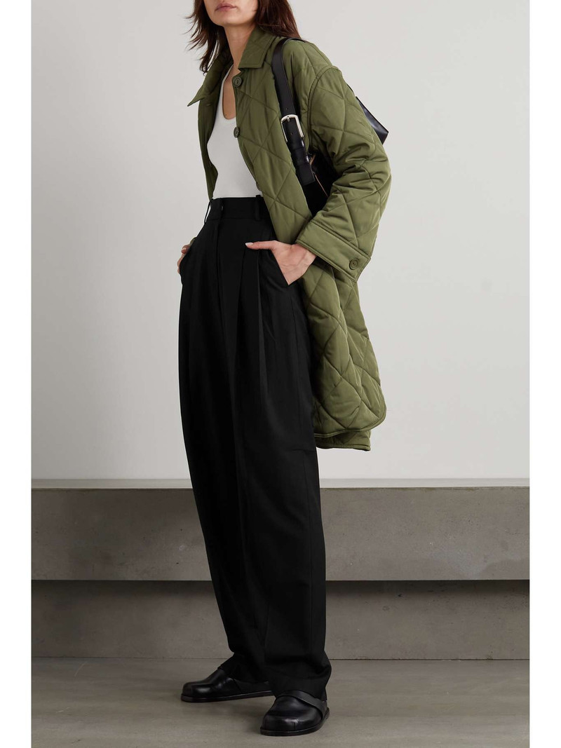 The Frankie Shop Gelso pleated TENCEL-blend straight-leg pants outlook