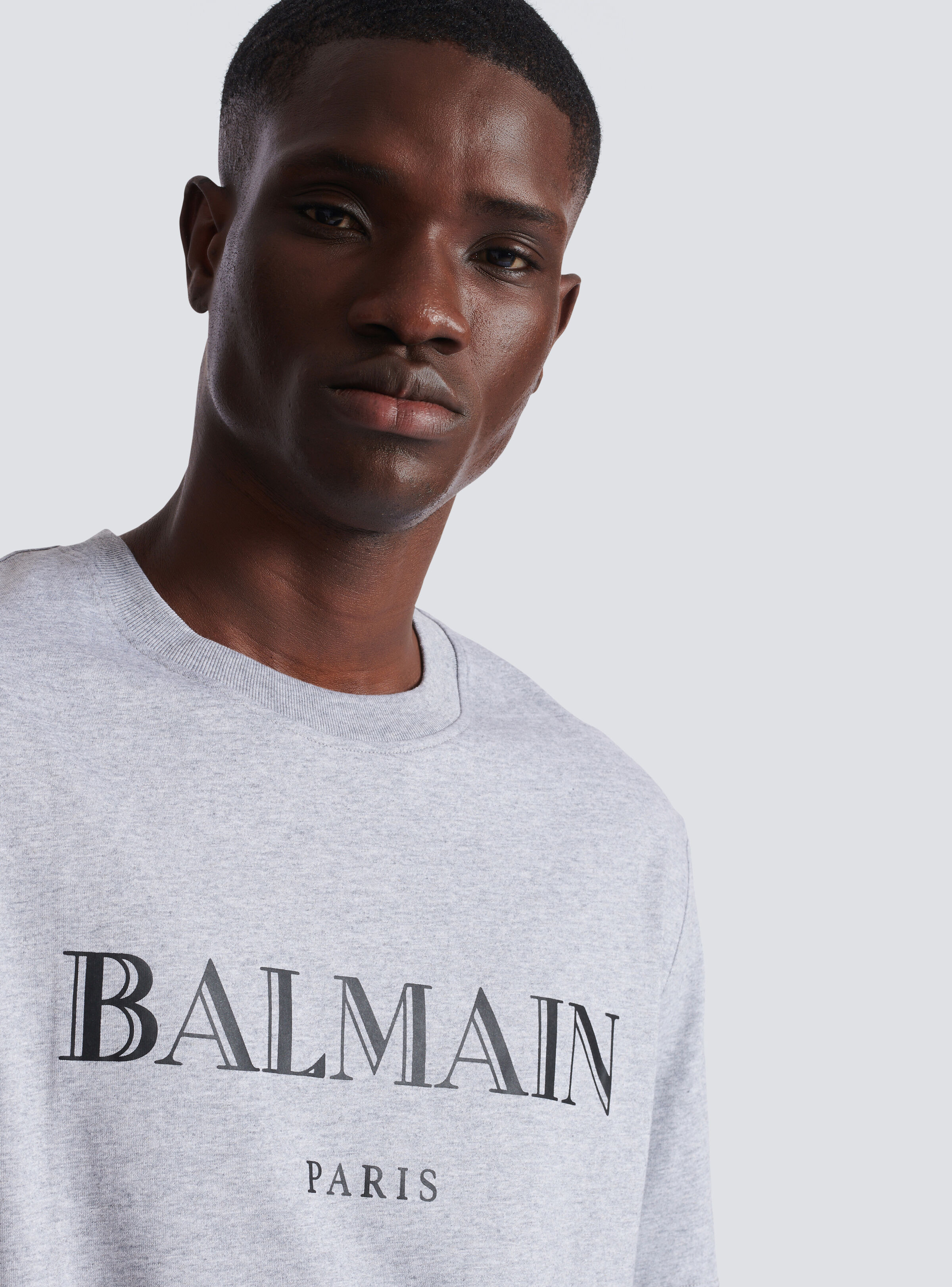 T-shirt with Balmain print - 7