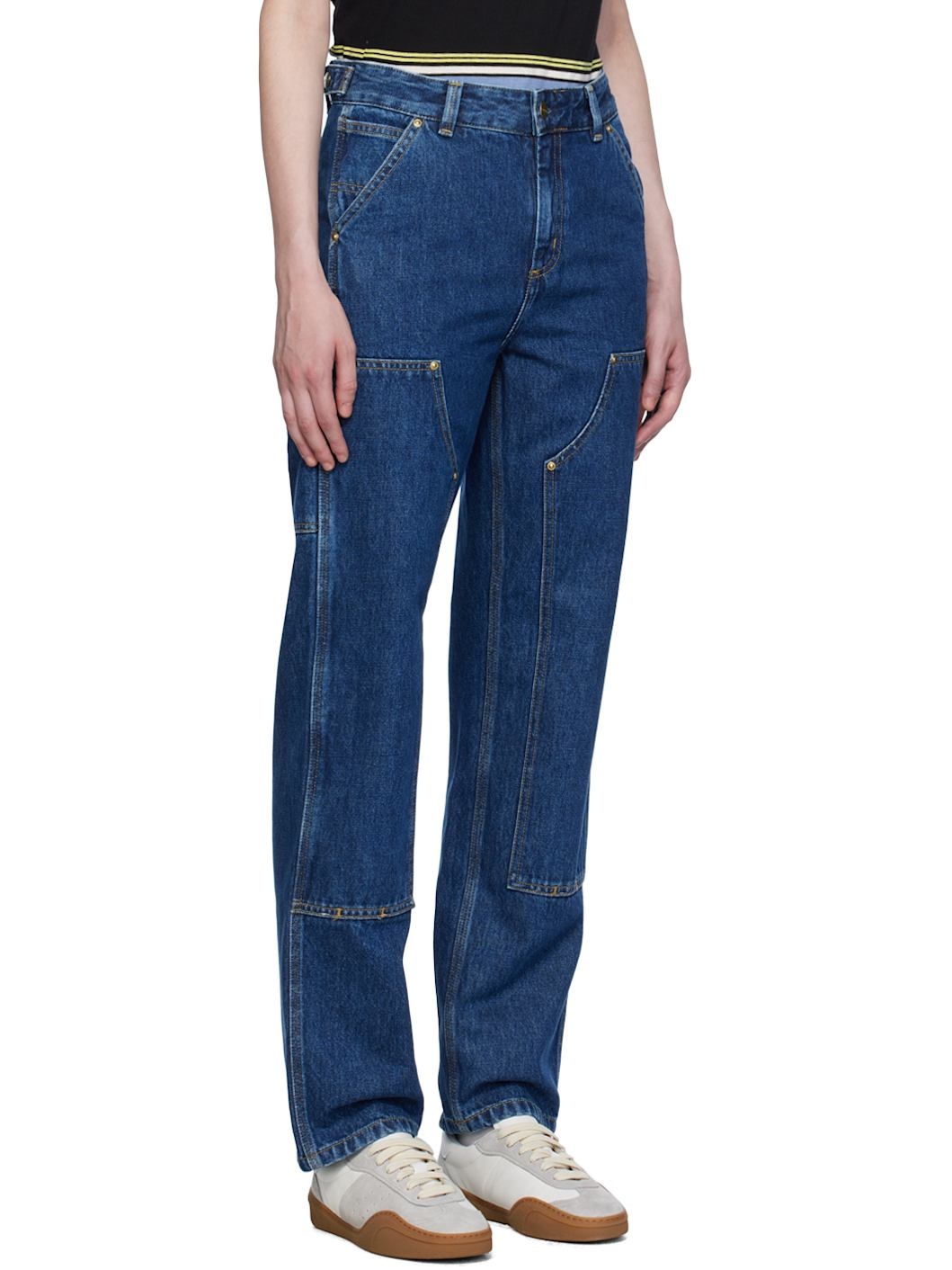 Blue Nashua Double Knee Jeans - 2