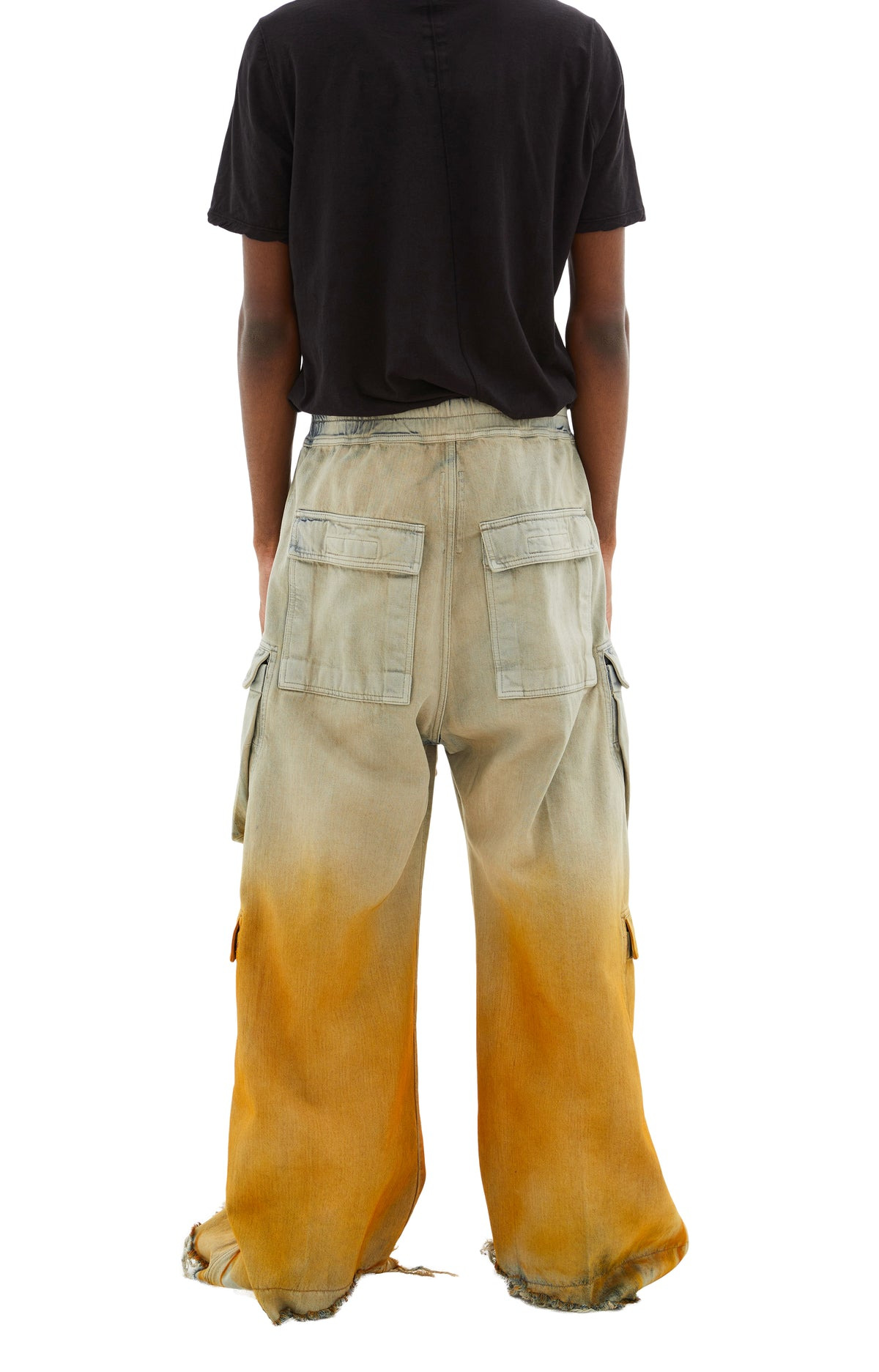 DOUBLE CARGO JUMBO BELAS PANTS (SKY/ORANGE) - 5