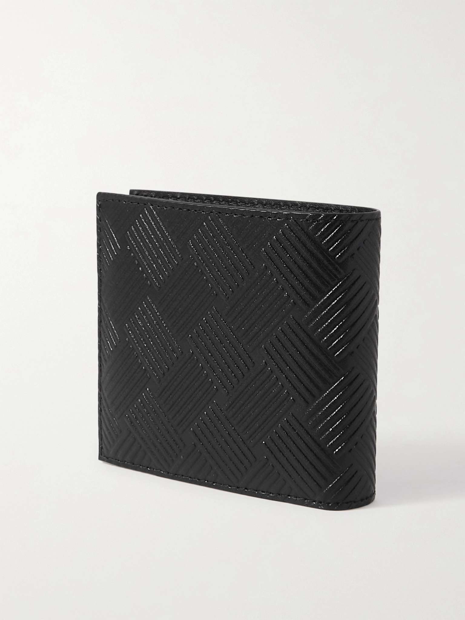 Intrecciato-Embossed Leather Billfold Wallet - 3