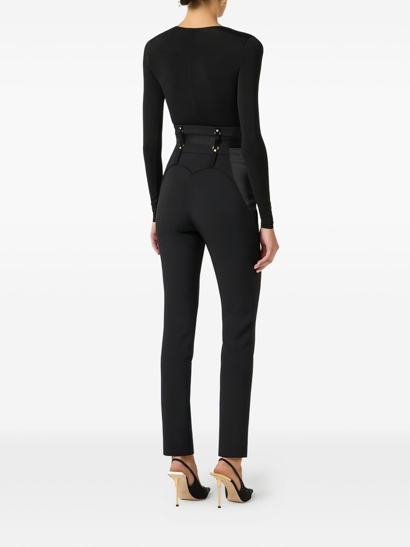 draped long-sleeves bodysuit 5