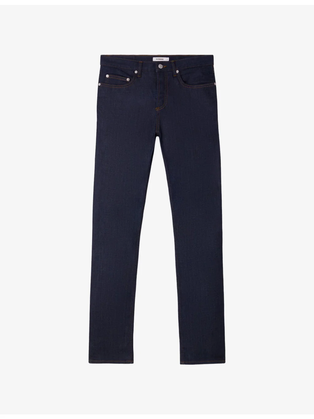 Slim-Fit Tapered-Leg Denim Jeans - 1