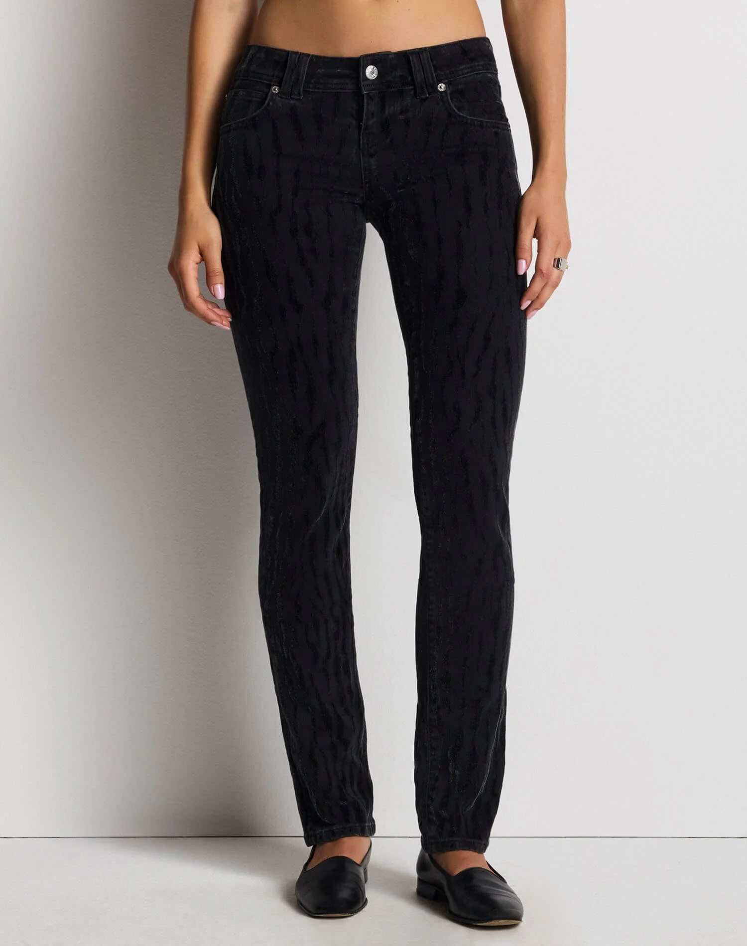 Lean Jean - Zebra Flocked - 1
