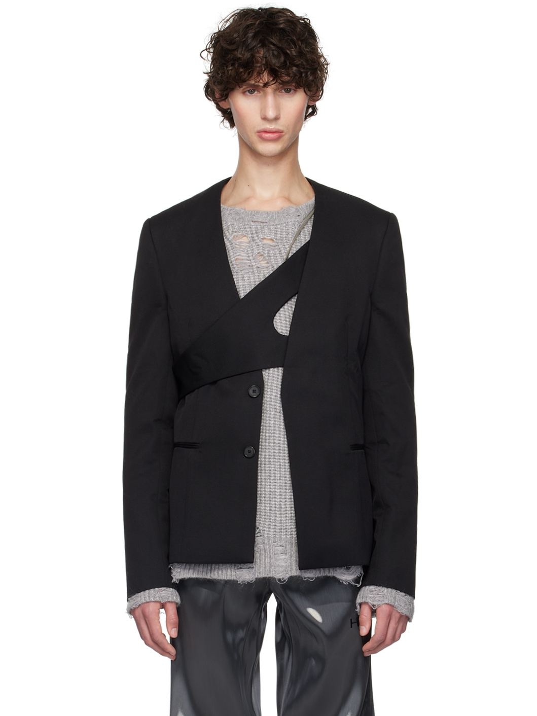 Black Robur Blazer - 1