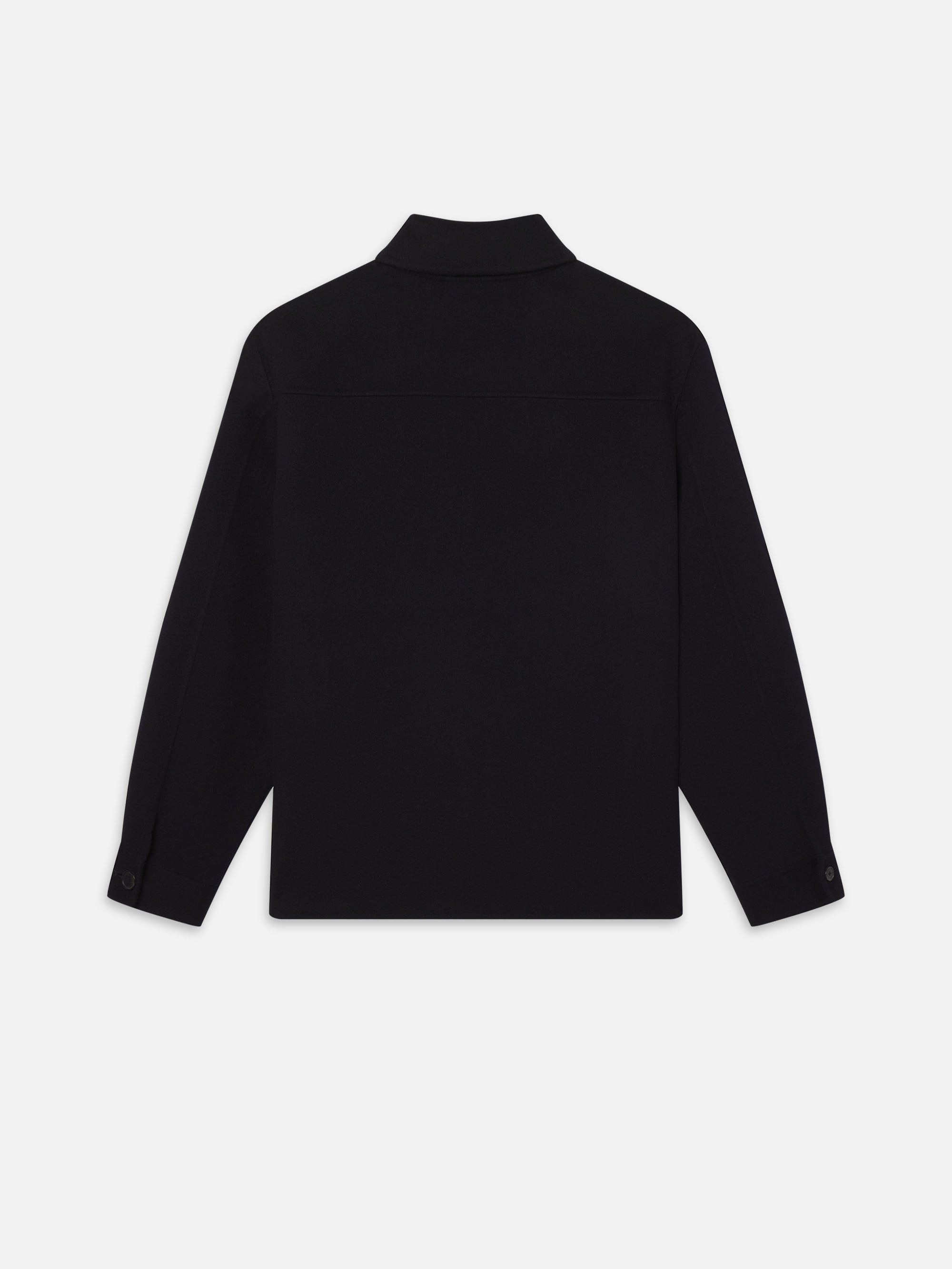 Double Face Shirt Jacket in Dark Navy - 3