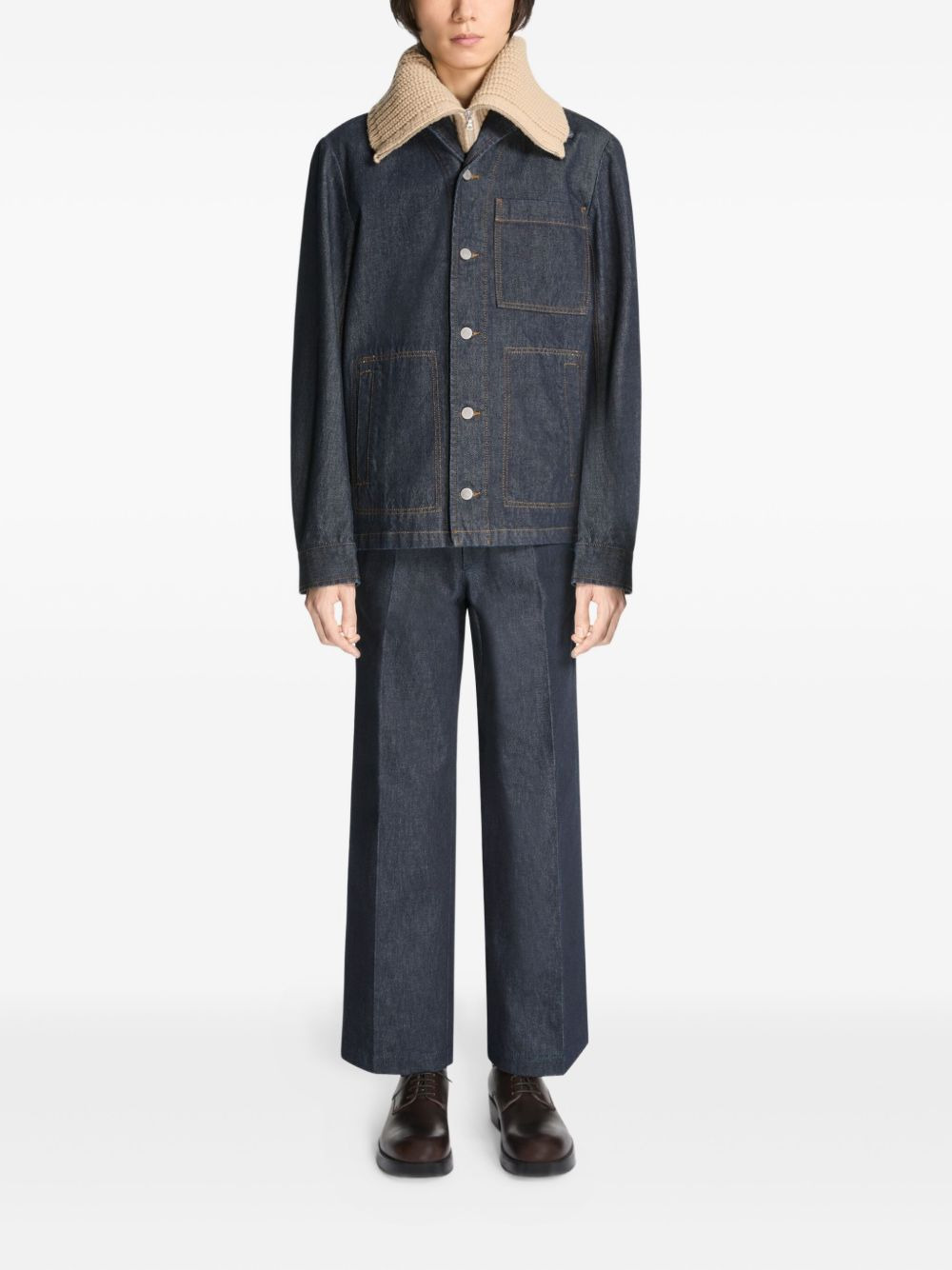 tailored denim trousers - 2