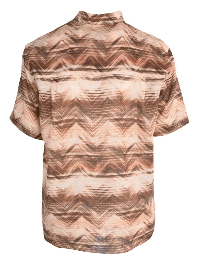 Missoni zigzag-pattern short-sleeve shirt outlook
