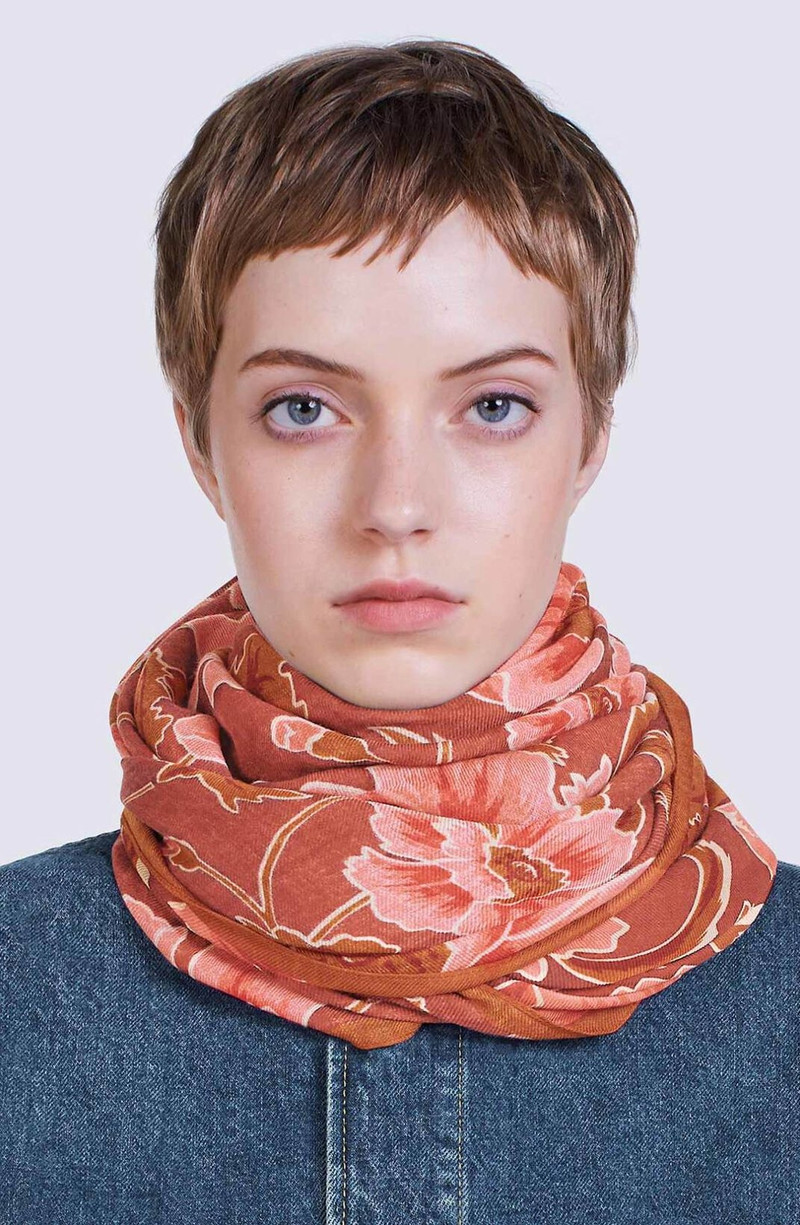 KENZO 'Jungle Camo' large wool square outlook