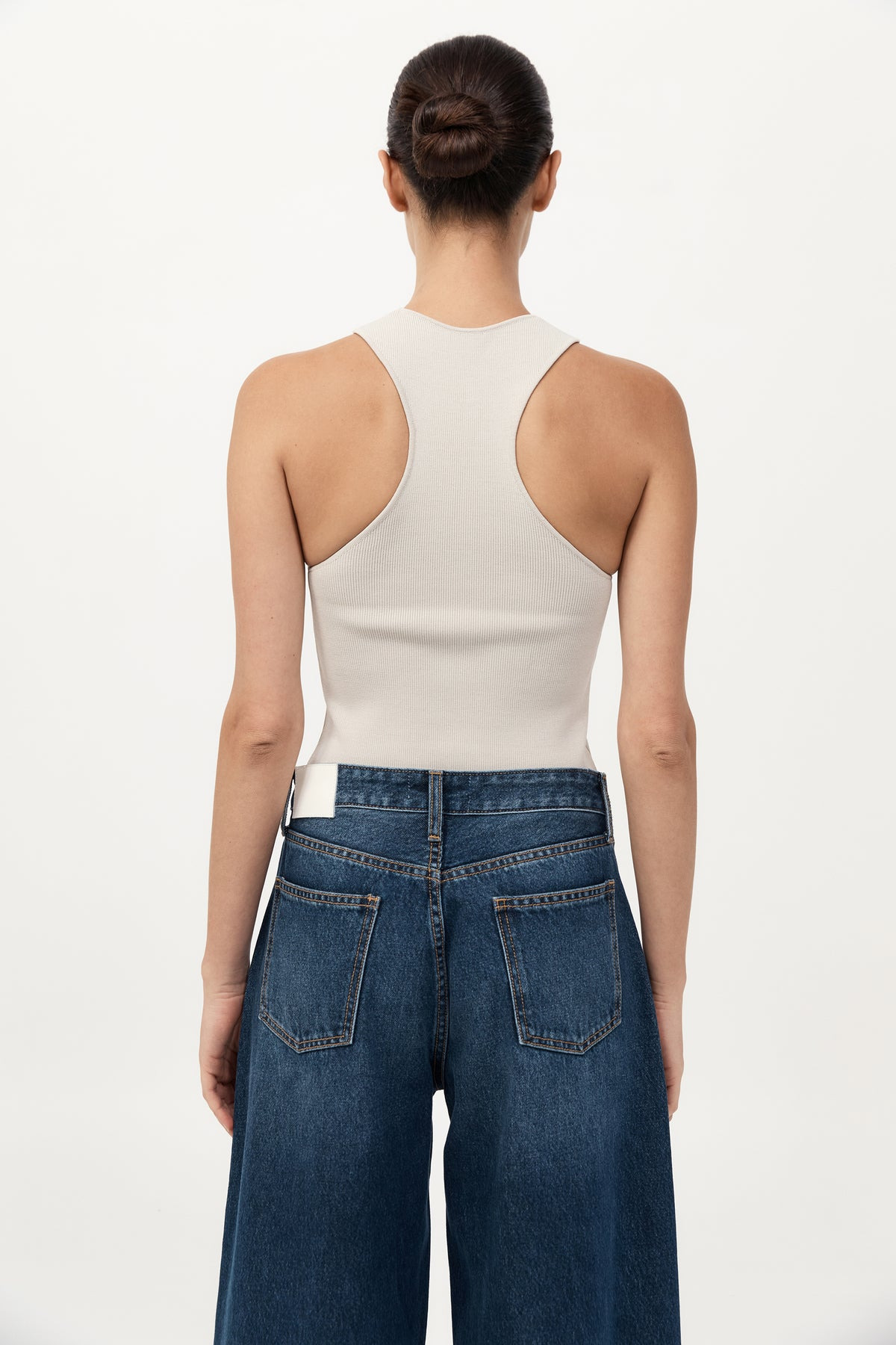 Sculpted Knit Top - Silver - 4