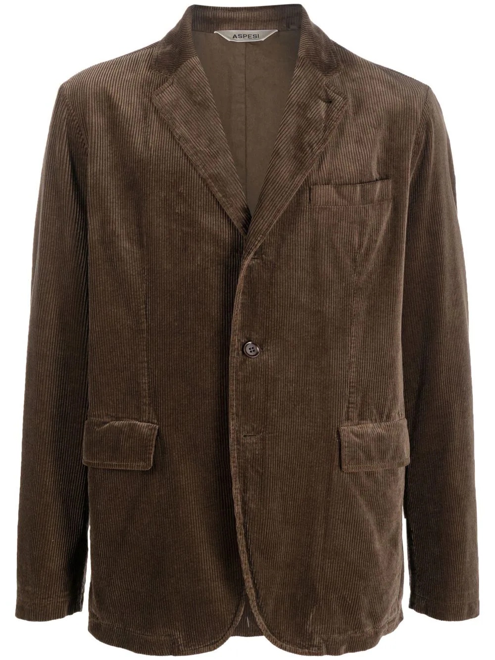 fitted corduroy blazer - 1