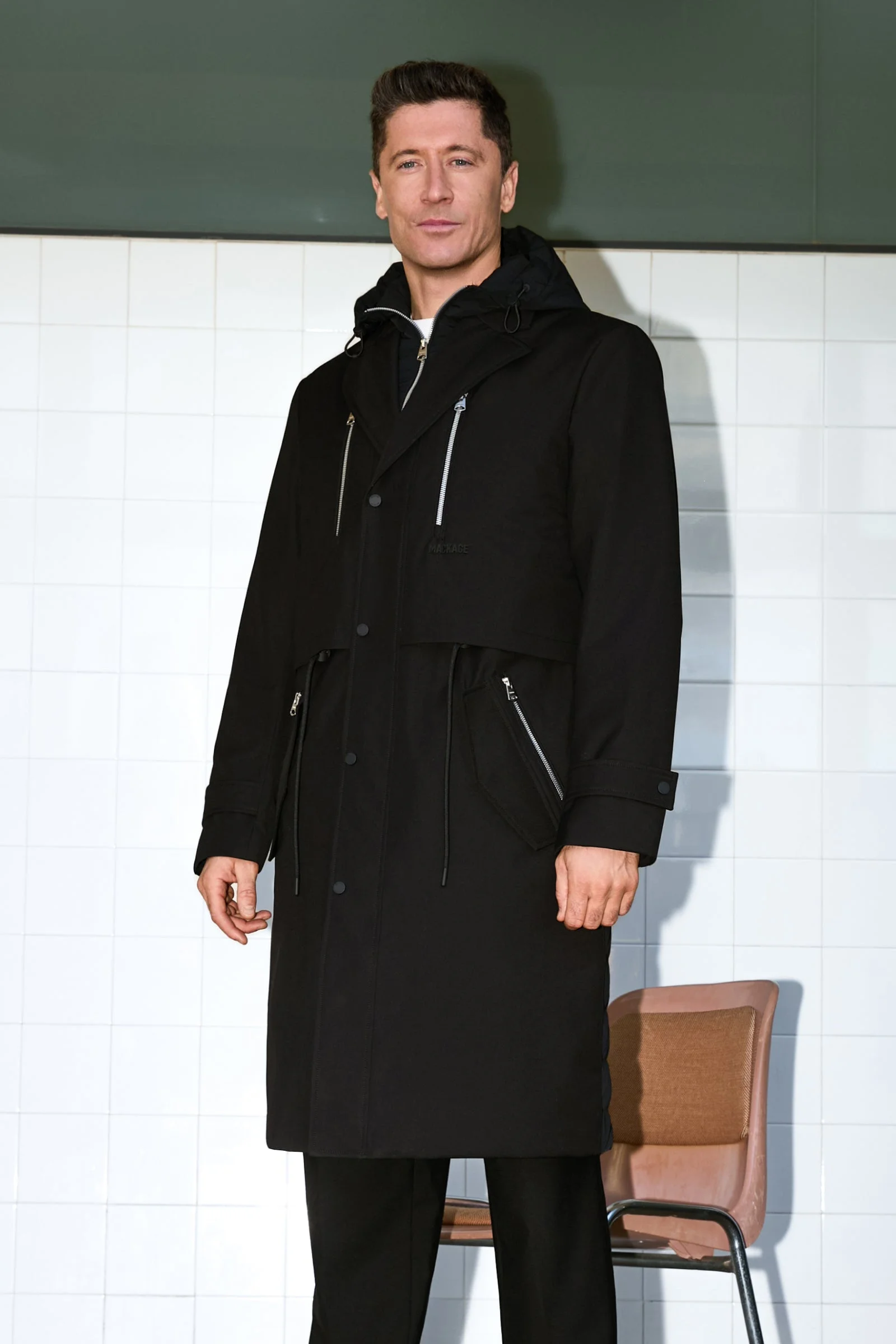 STERLING 2-in-1 Long Trench Coat with Removable Down Bib - 1