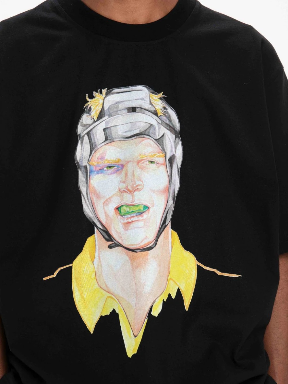 OVERSIZED PRINTED RUGBY FACE T-SHIRT - 5