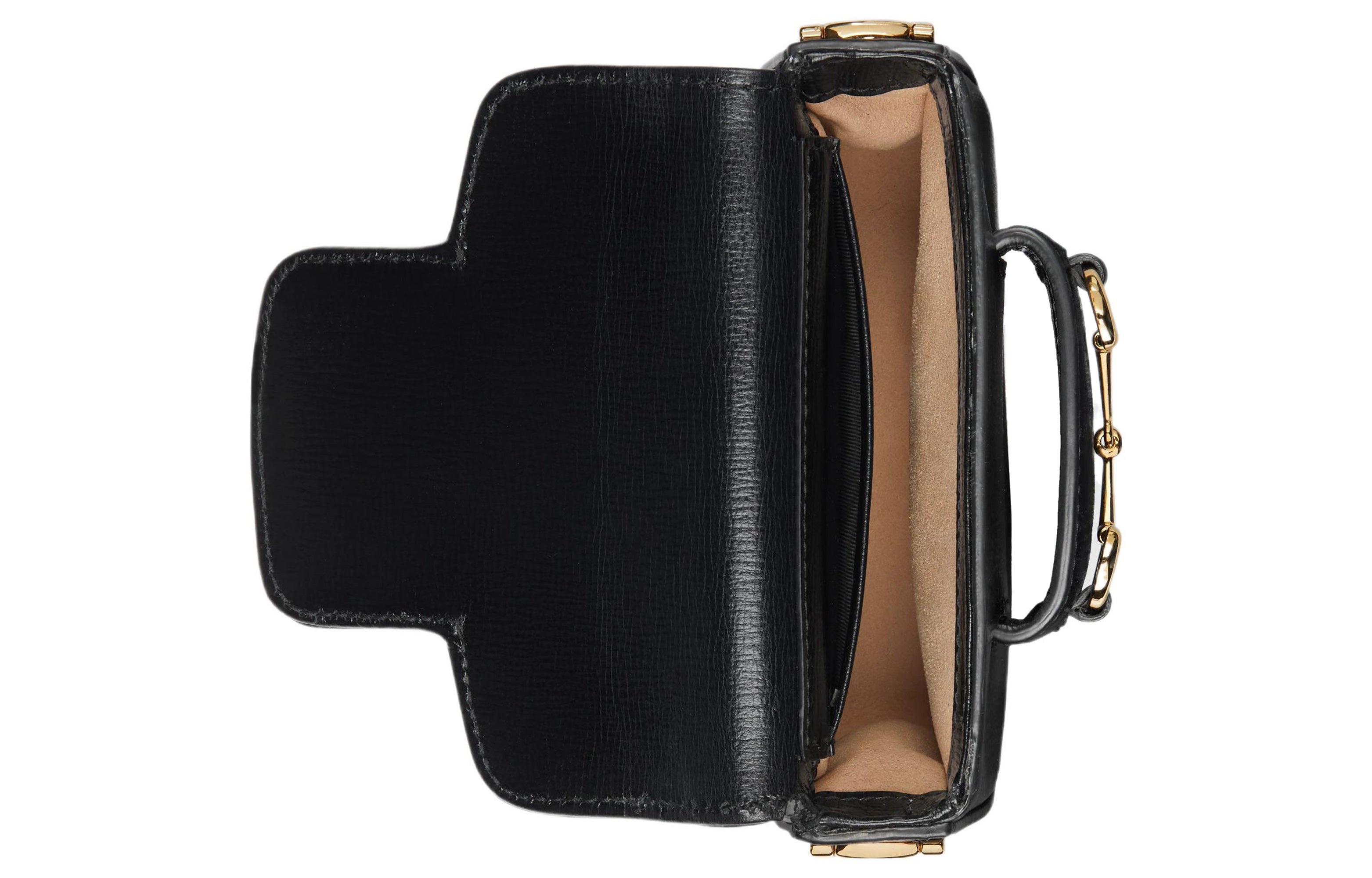 (WMNS) Gucci Horsebit 1955 Super Mini Bag 'Black' 760253-AAA7G-1000 - 7