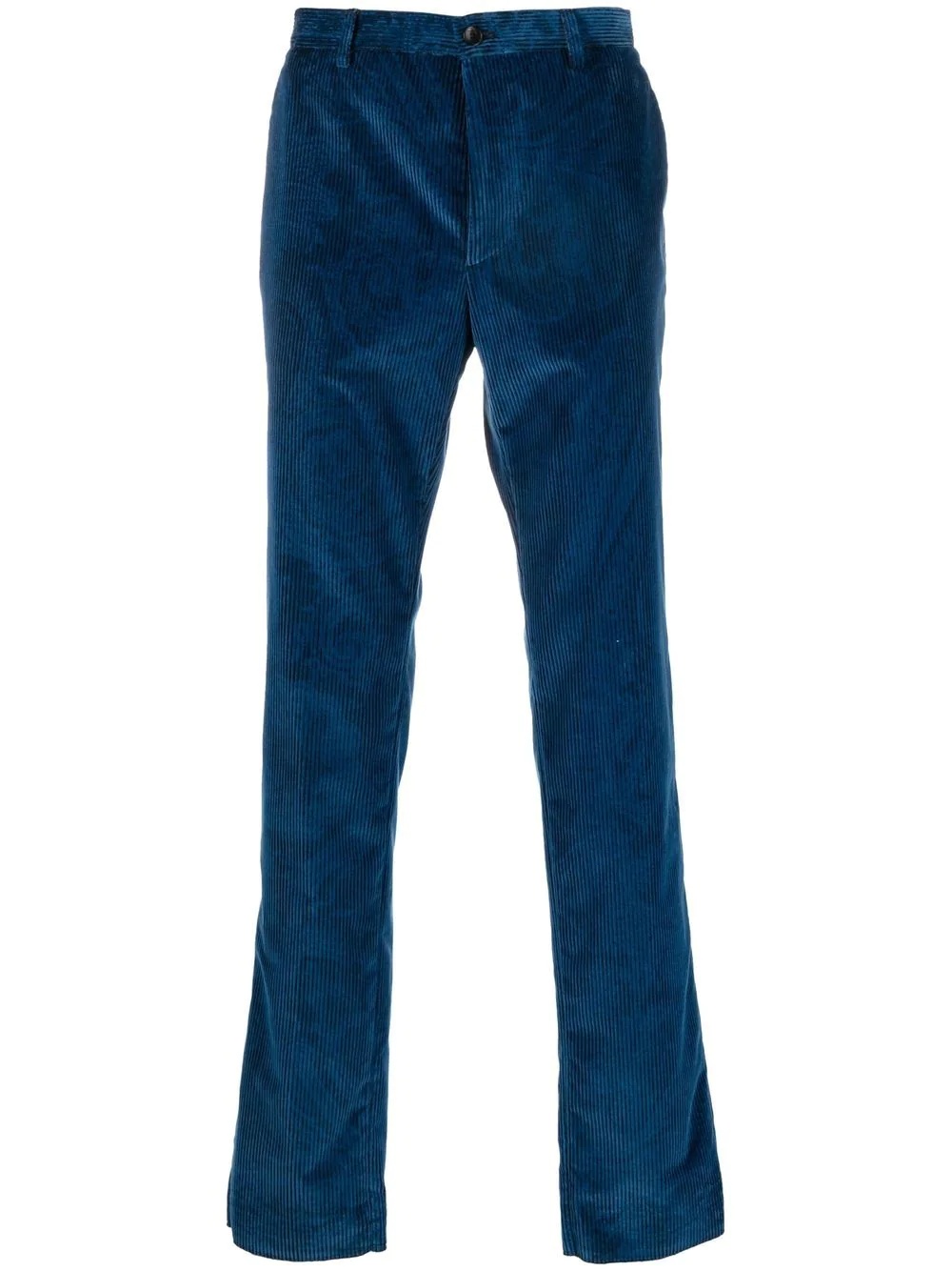 paisley-print corduroy trousers - 1