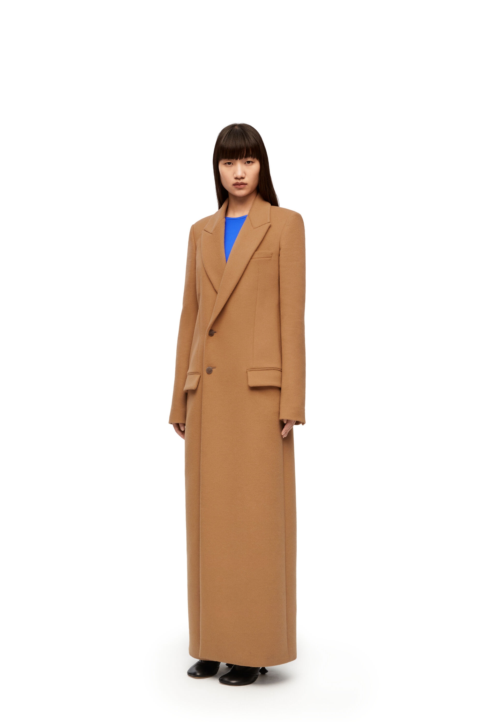 Tailored coat in wool and cashmere - 3