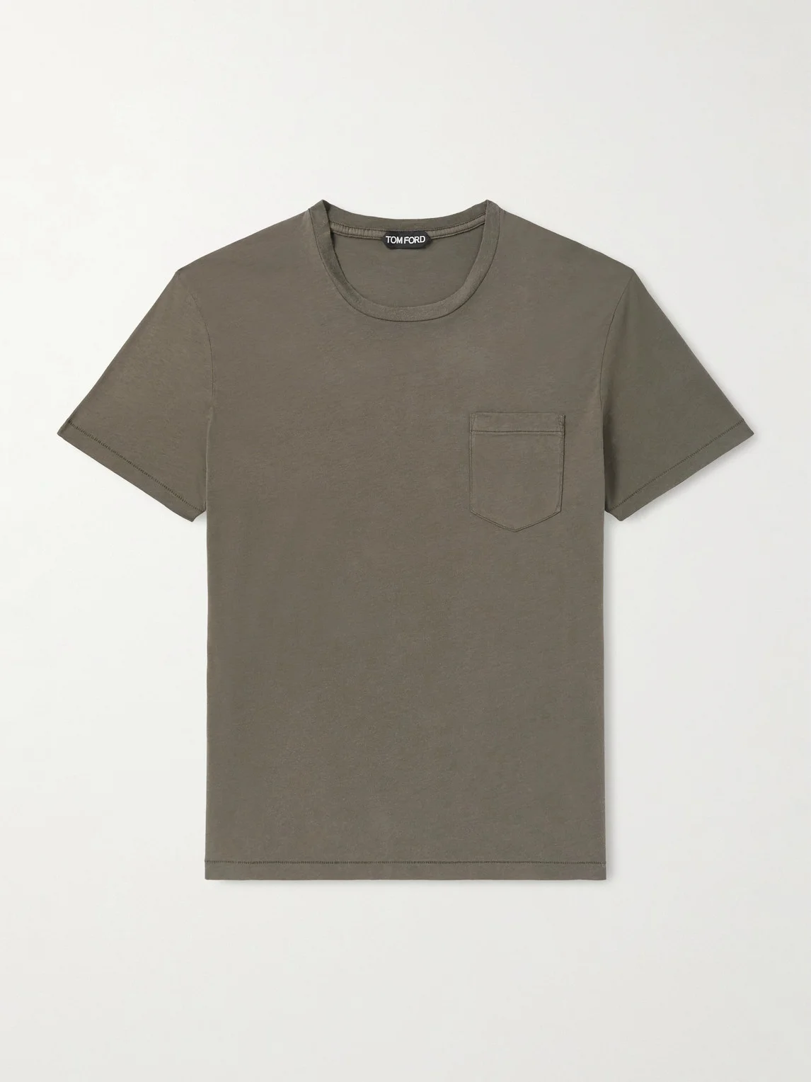 Cotton and Silk-Blend T-Shirt - 1
