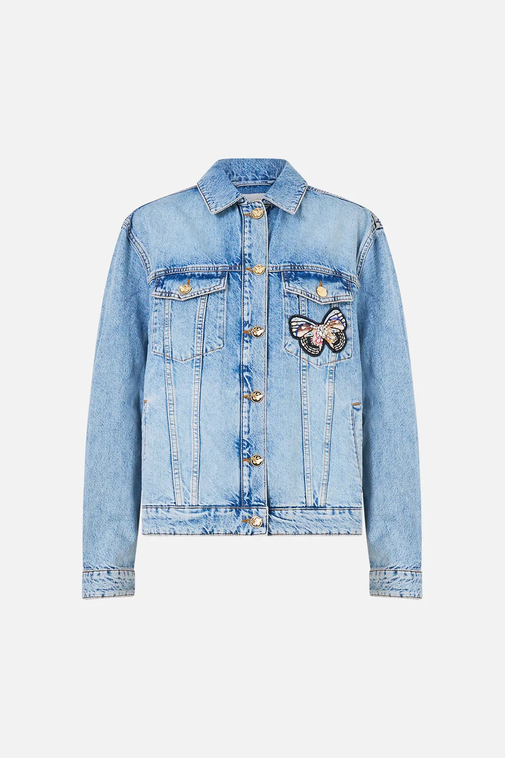 MILLA RELAXED DENIM JACKET DENIM - 1