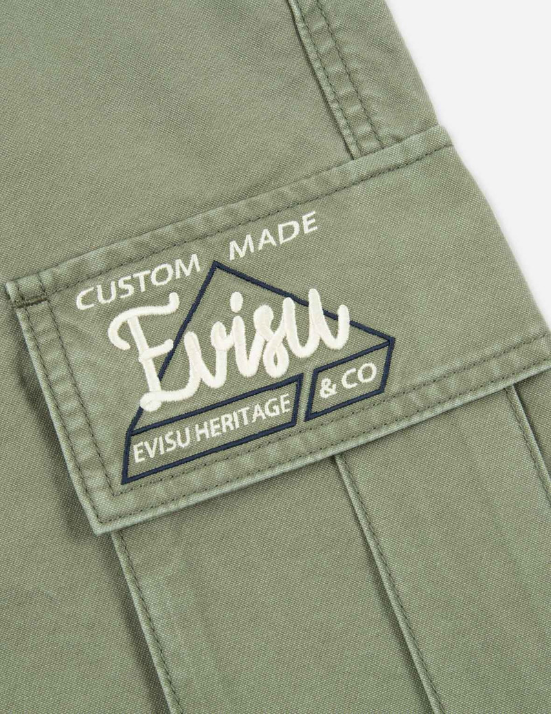 GODHEAD EMBROIDERY CARGO SHORTS 8