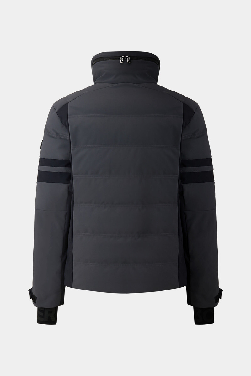 Minho Softshell ski jacket in Dark gray/Black 3