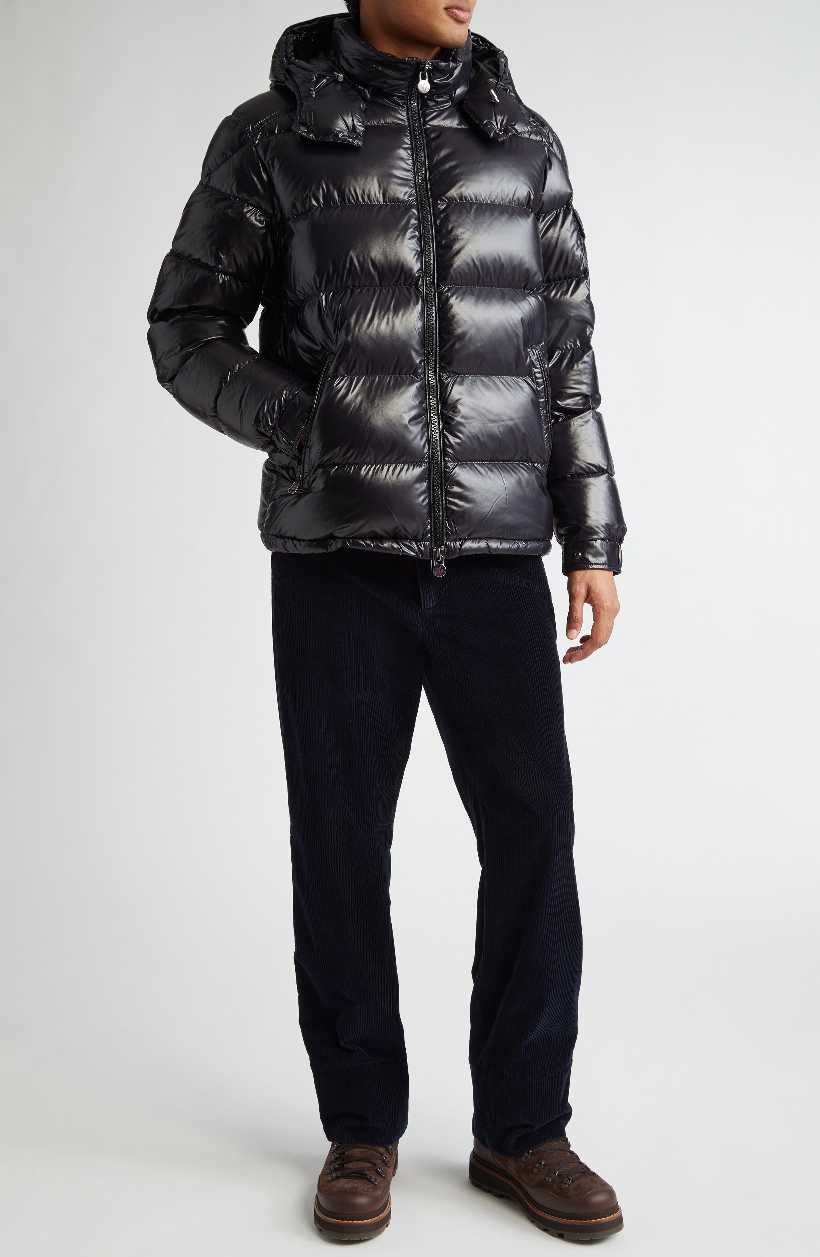 Moncler Drawstring Corduroy Pants in Dark Blue at Nordstrom - 2
