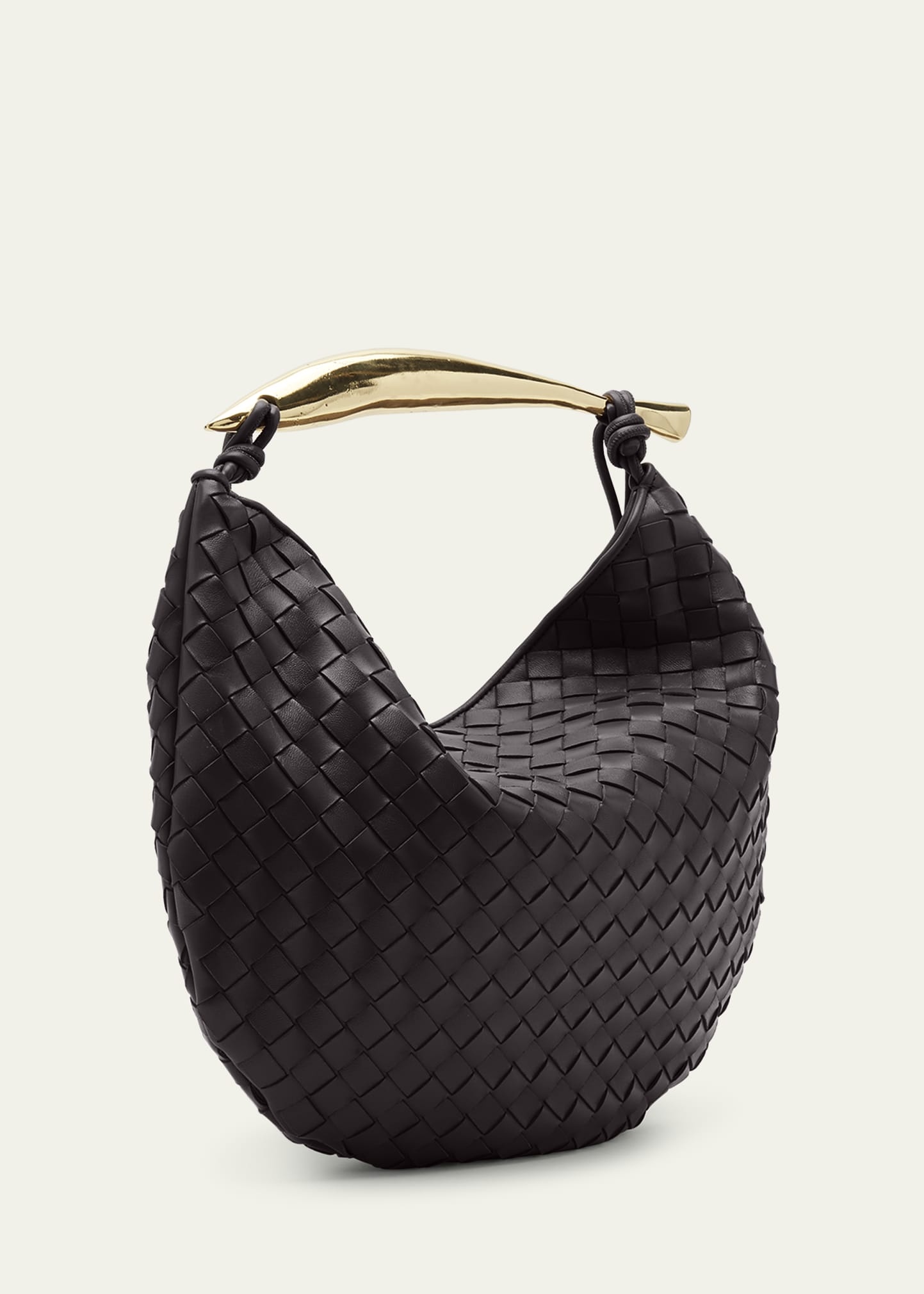 Sardine Medium Intrecciato Leather Top-Handle Bag - 3