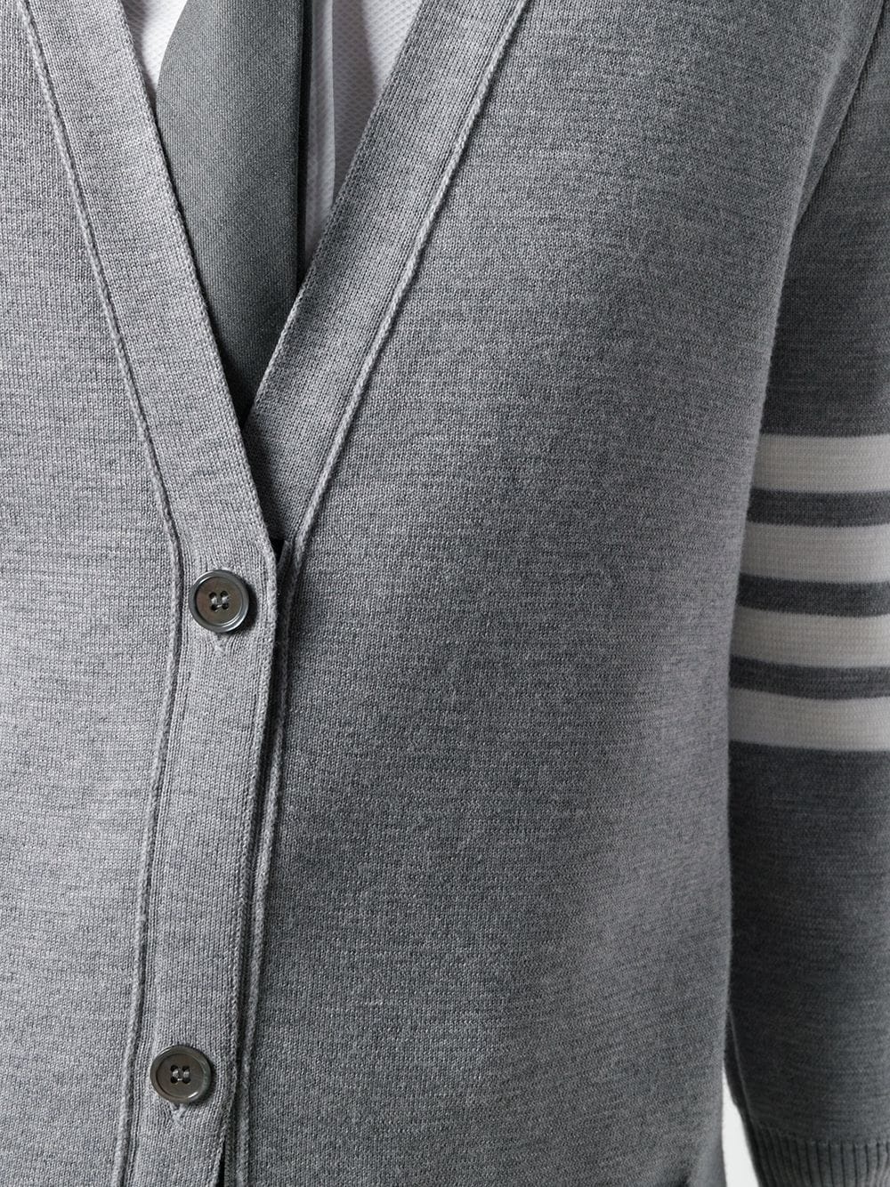 Milano stitch merino cardigan - 5