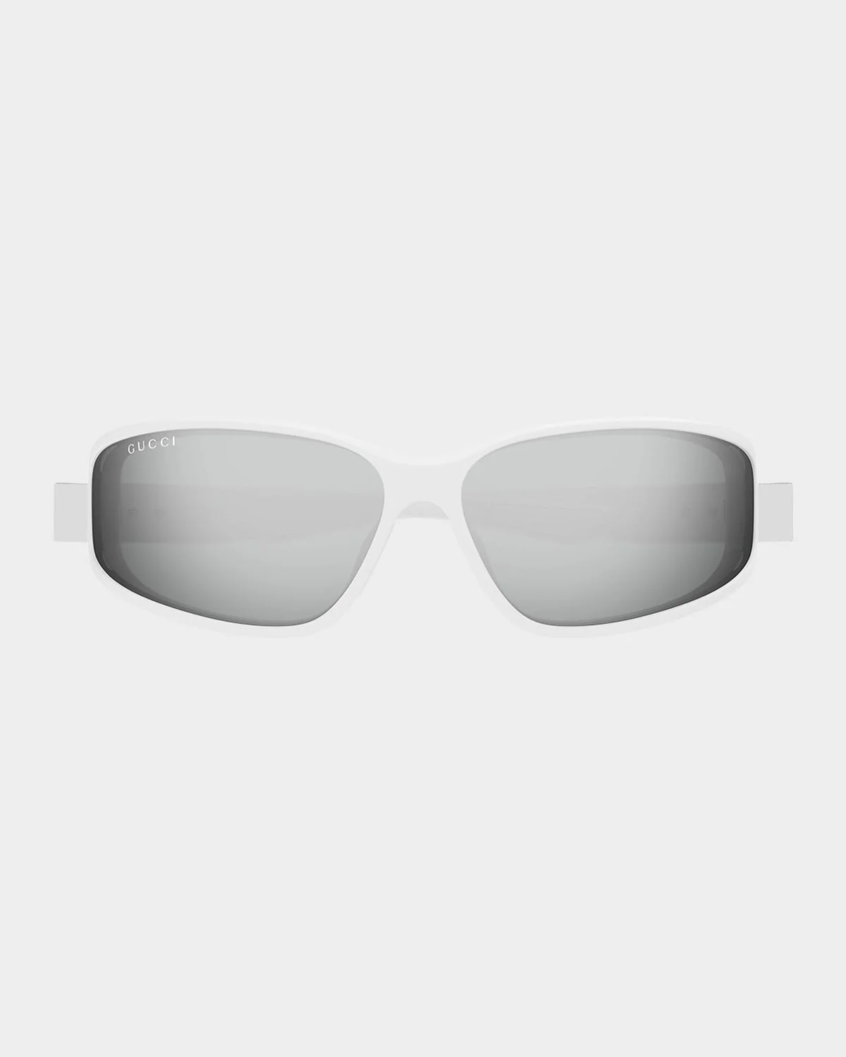 Men's Rectangular Acetate Wrap Sunglasses - 1