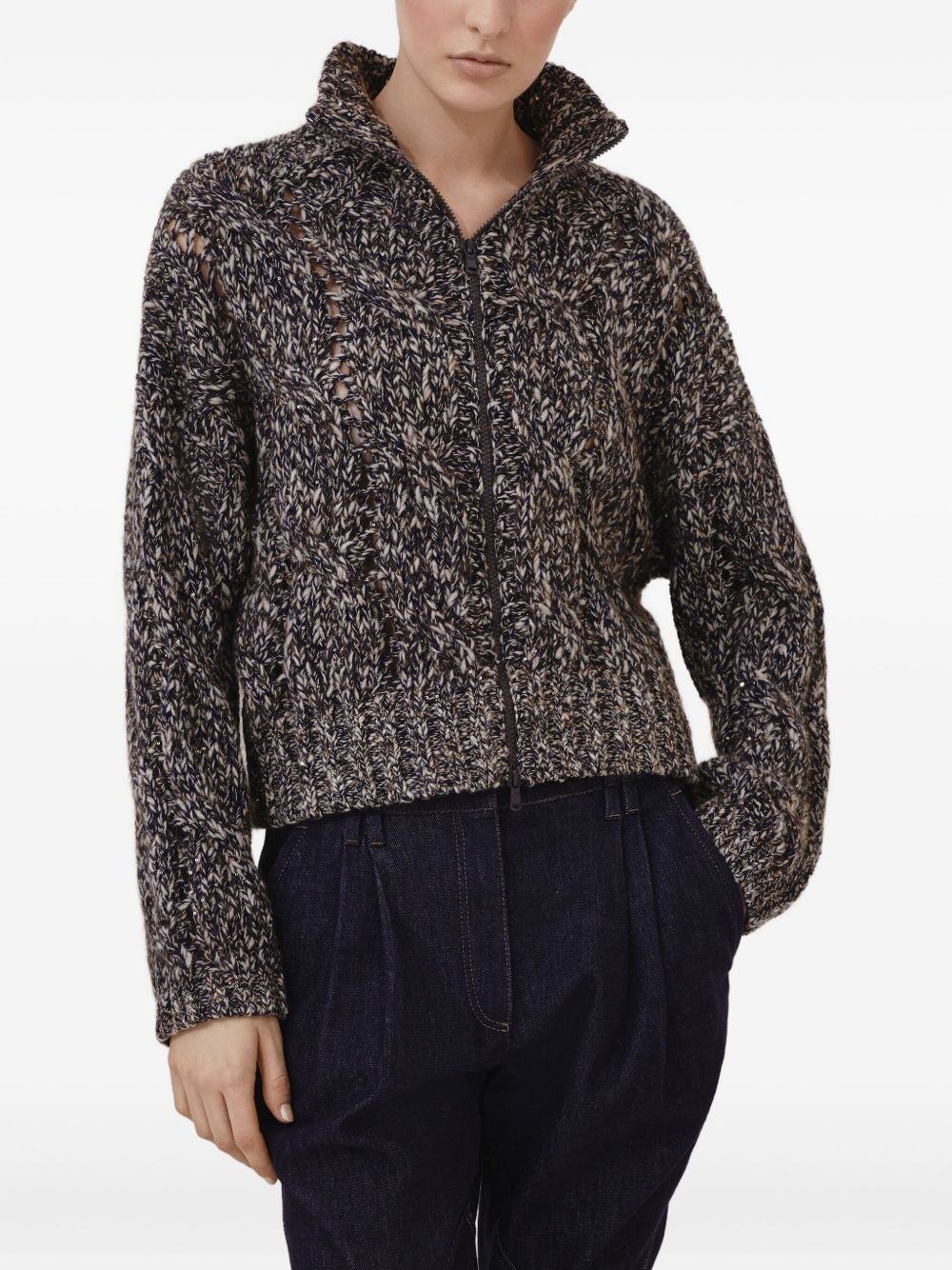 dazzling chiné cardigan - 3
