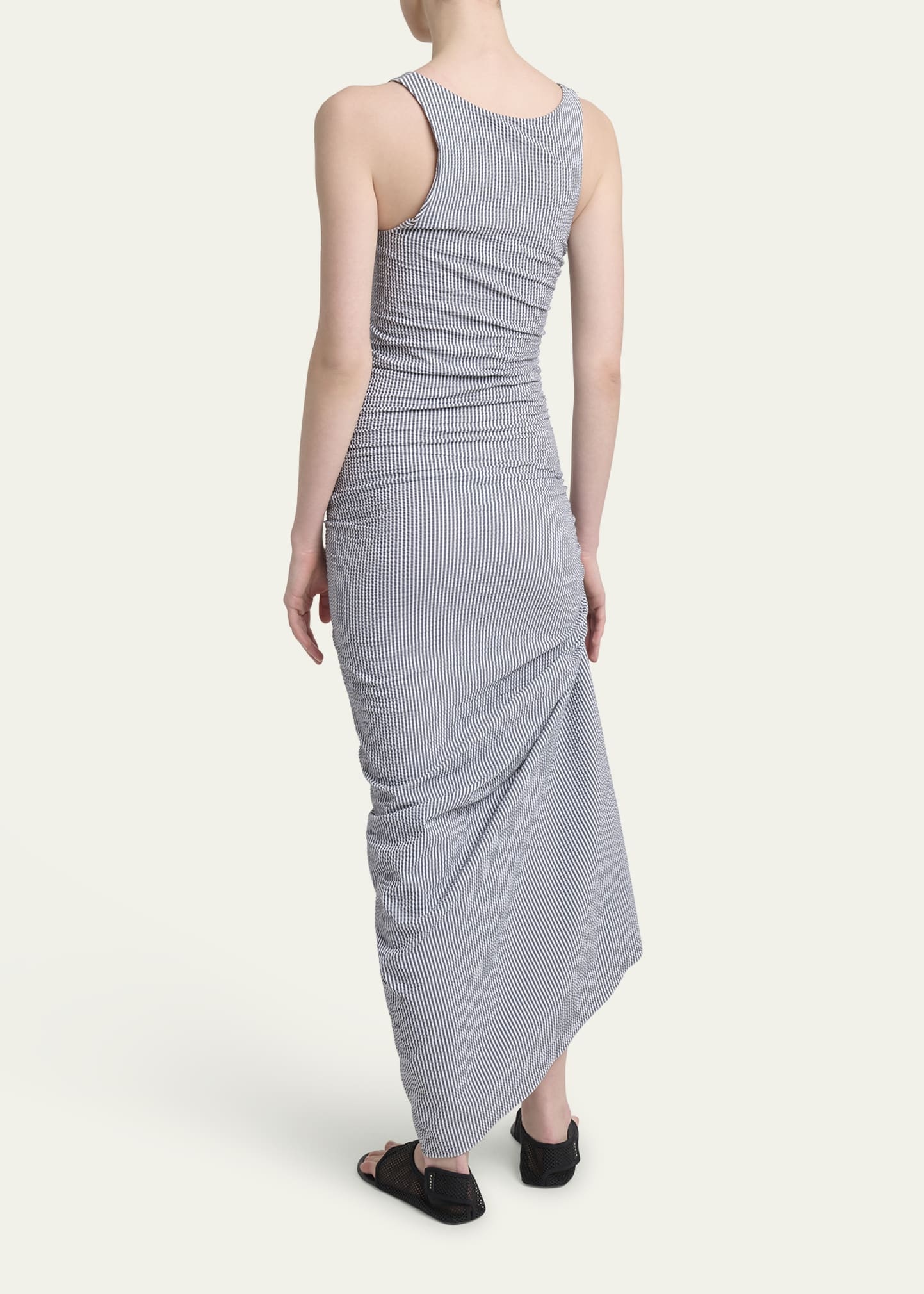 Sleeveless Ruched Tank Maxi Dress - 3