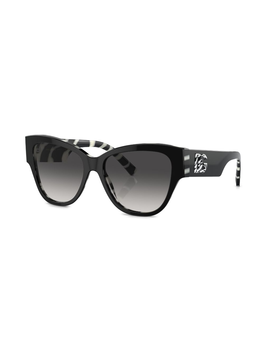 zebra-print cat-eye sunglasses - 2