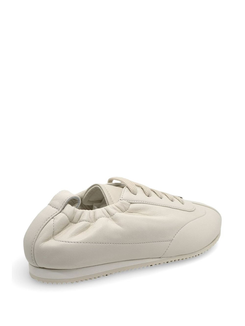 elasticated leather sneakers 6