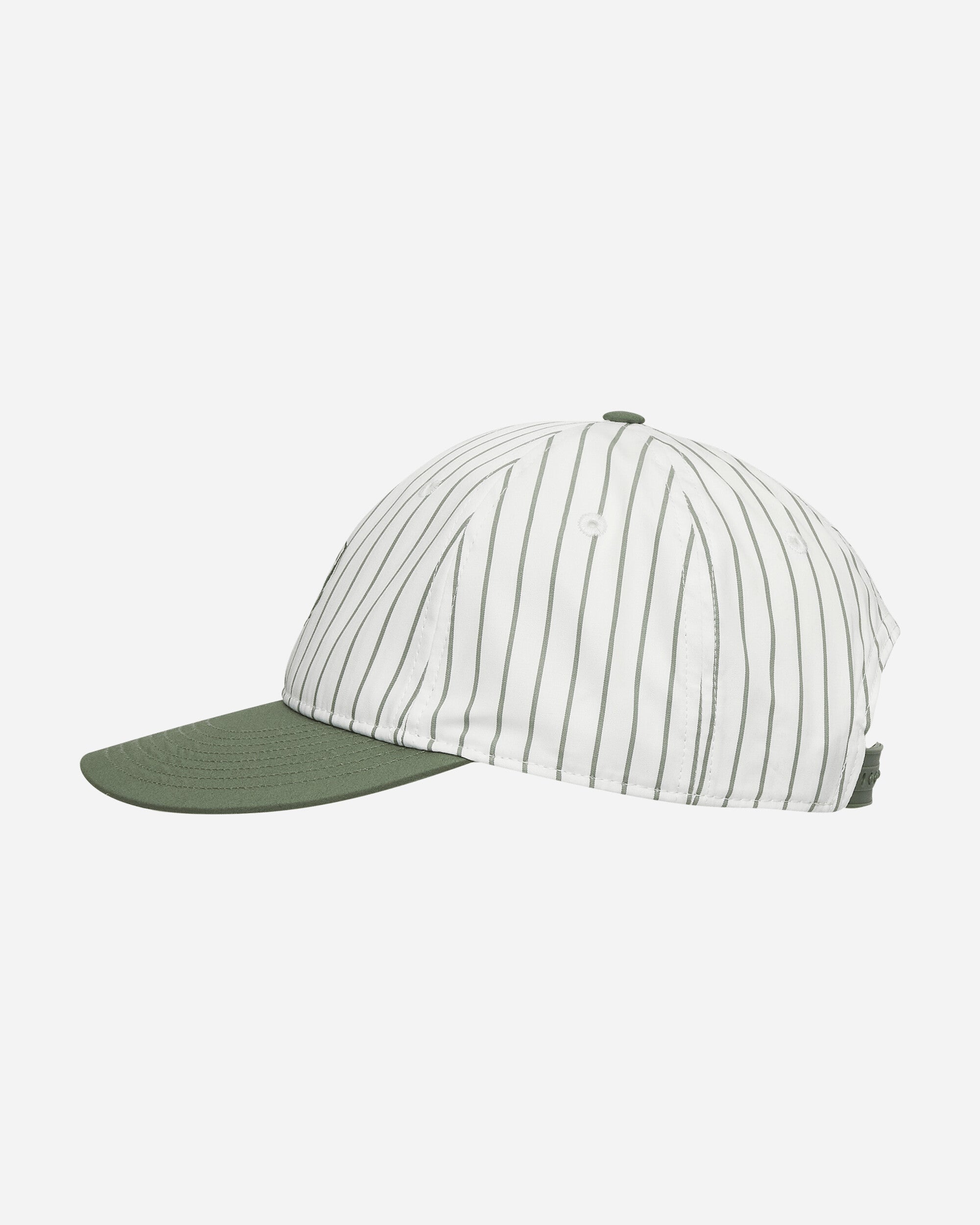 Linus Stripe Cap Park / White - 3