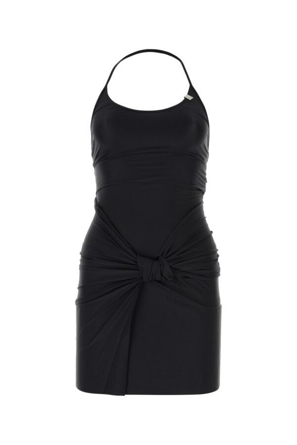 Alyx Women Black Satin Mini Dress - 1
