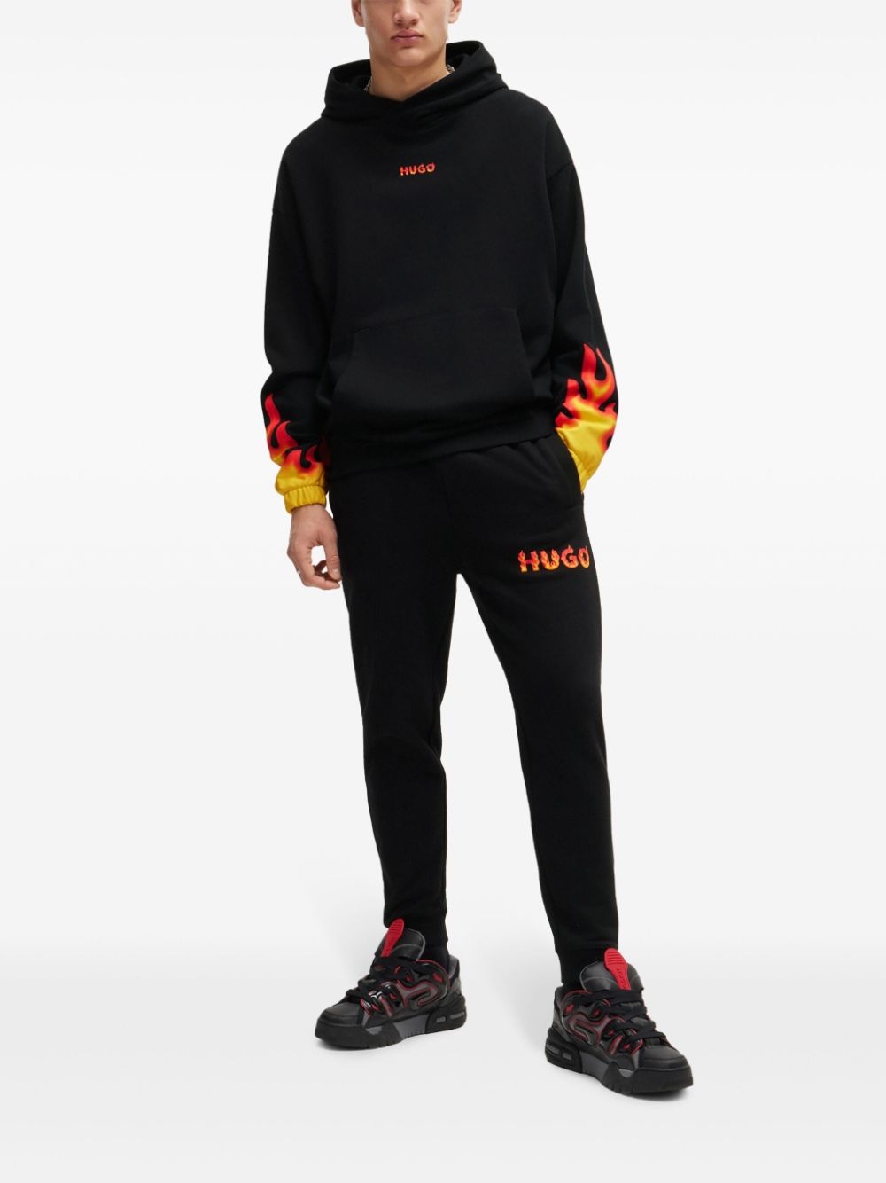 mid-rise straight-leg track pants - 2