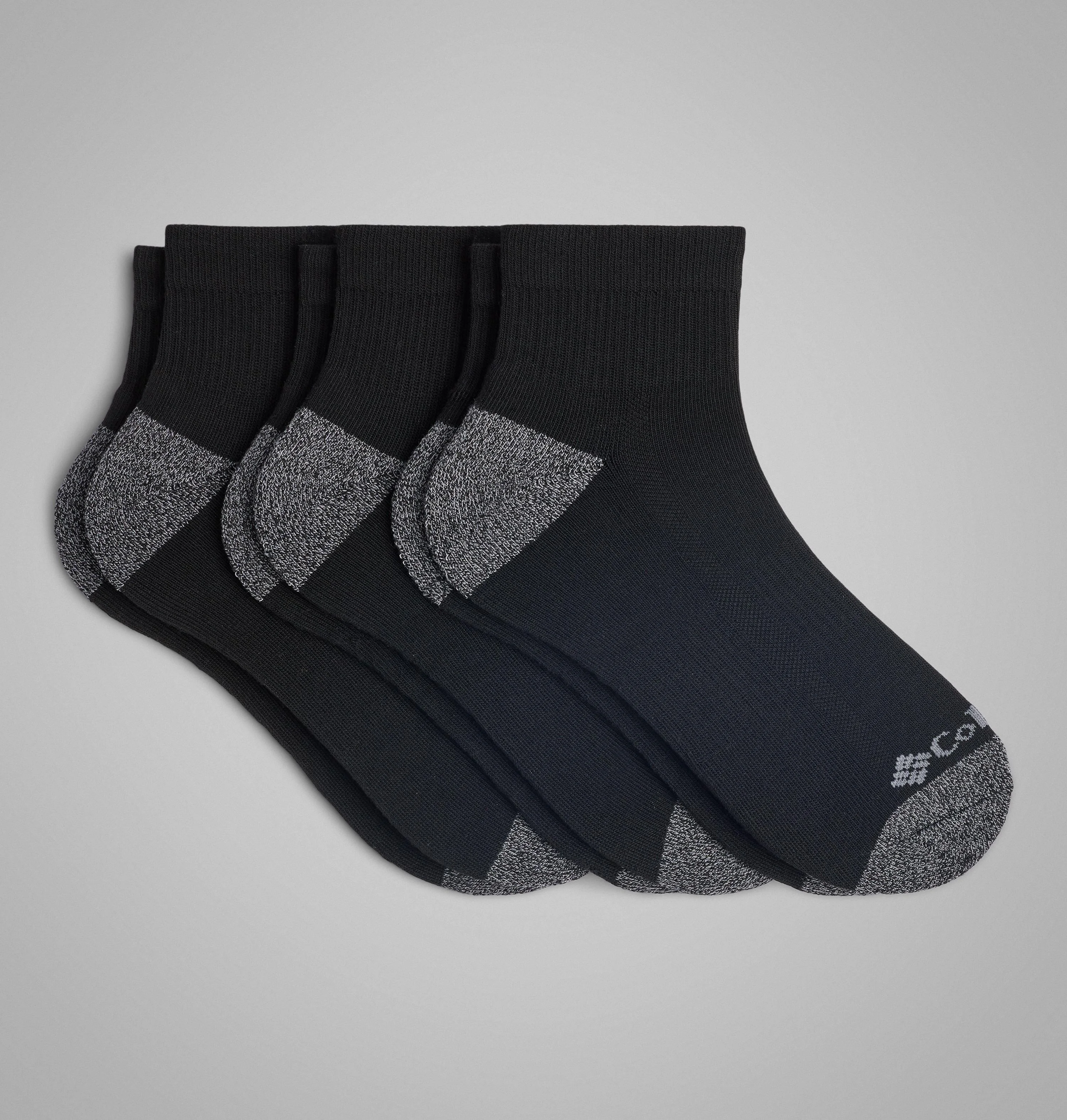 Men's Athletic Quarter Socks - 3 Pack - 1
