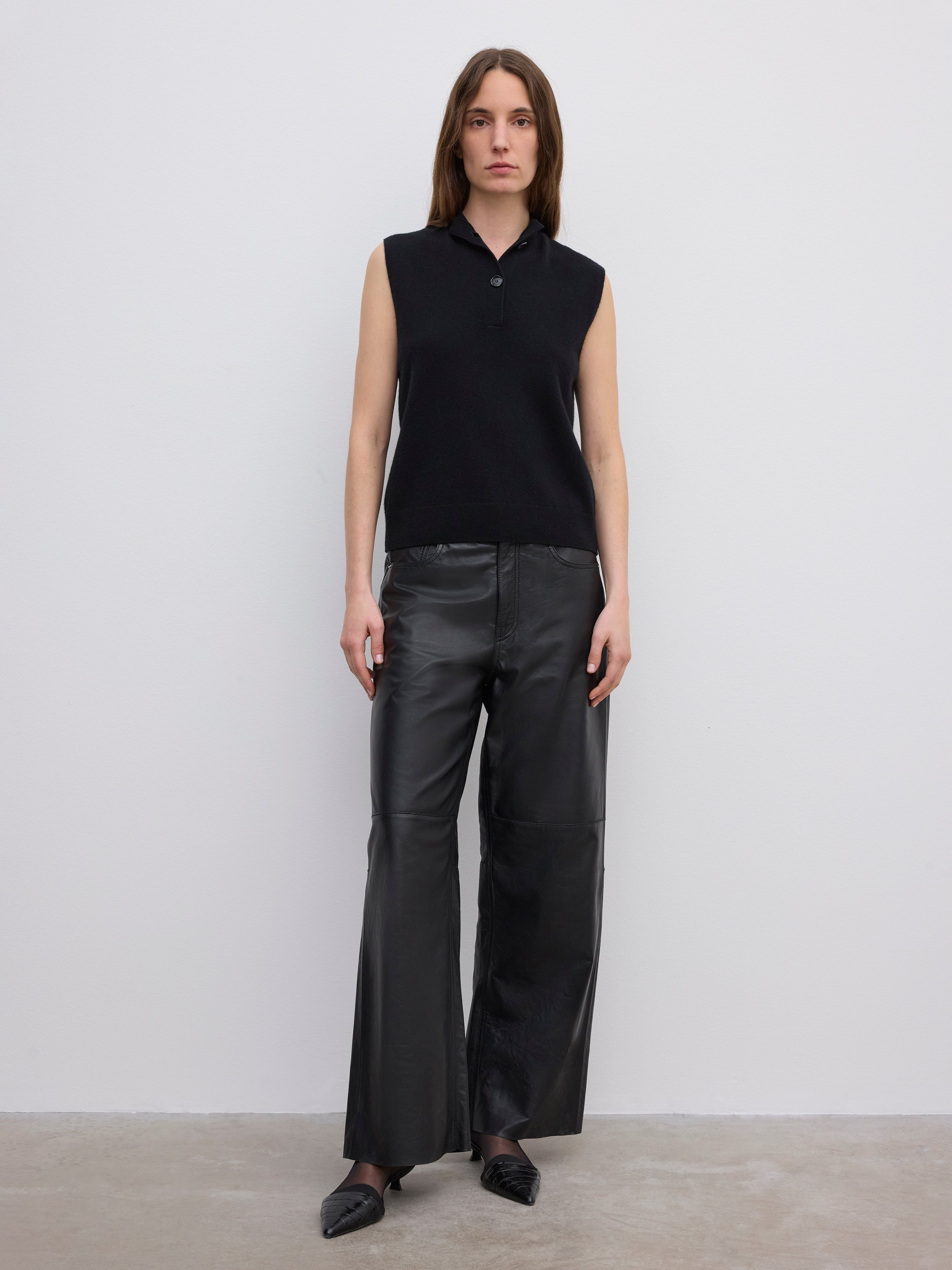 Sleeveless Knit Top - 2