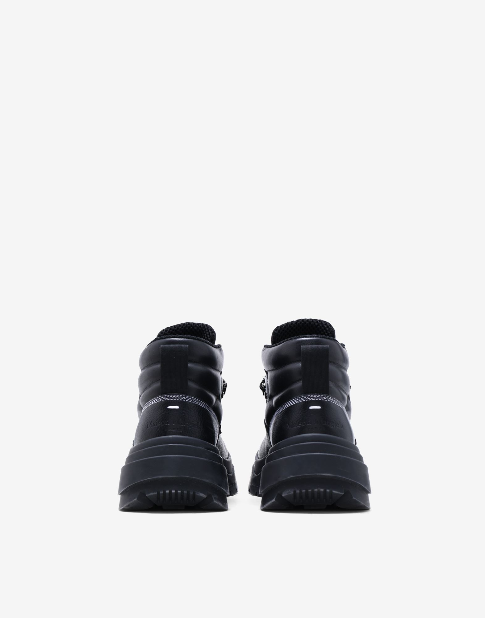 Leather lace-up boots - 3