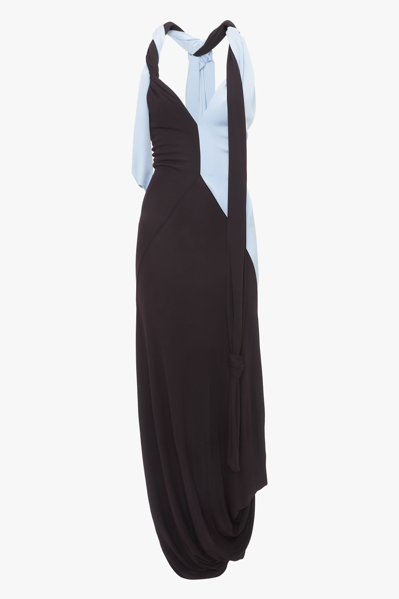 bingham halter midi dress BINGHAM LACE MIDI DRESS, RESORT WHITE SCALLOPED SHELL LACE main image 1