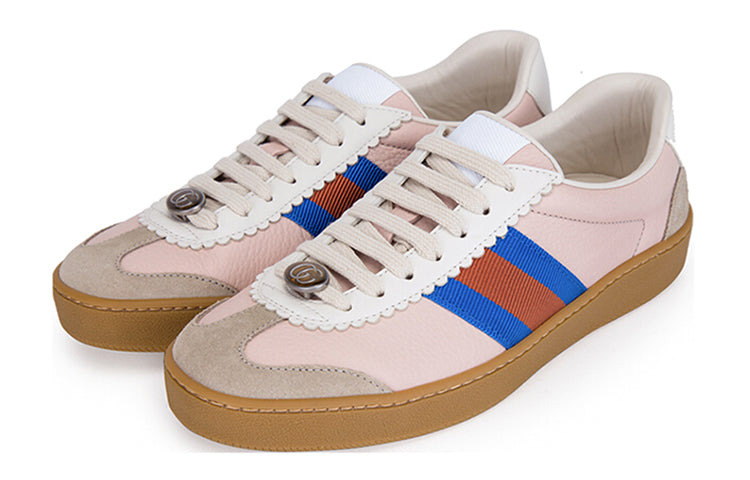 (WMNS) Gucci G74 Web Casual Shoes Pink Blue 624484-0PV20-9561 - 3